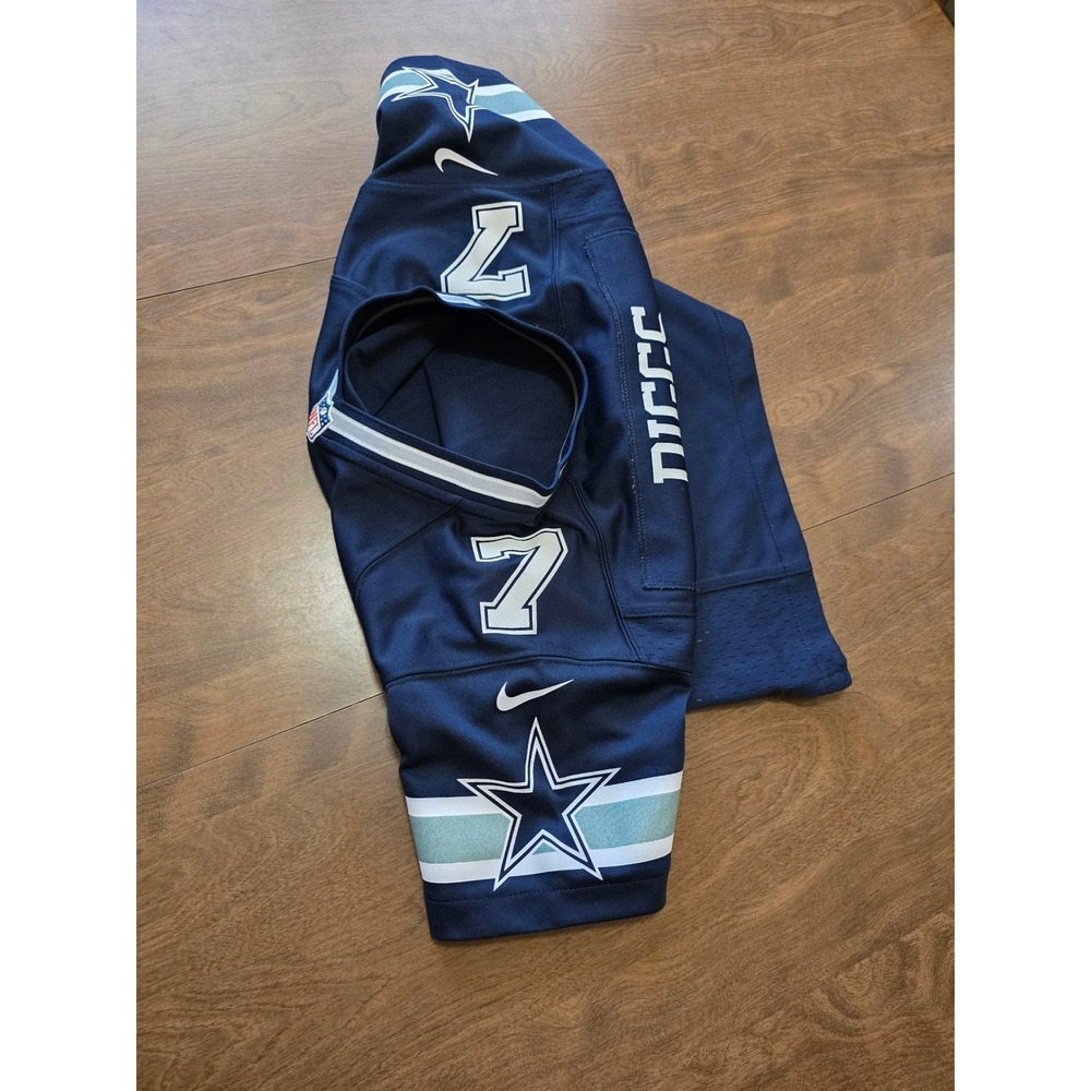 Nike Dallas Cowboys Trevon Diggs 7 Navy Blue Youth S On Field Jersey NFL sports - Picture 12 of 13